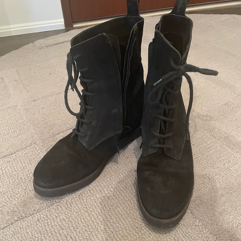 Ankle boots - Black suede / Bottines - Suede noir